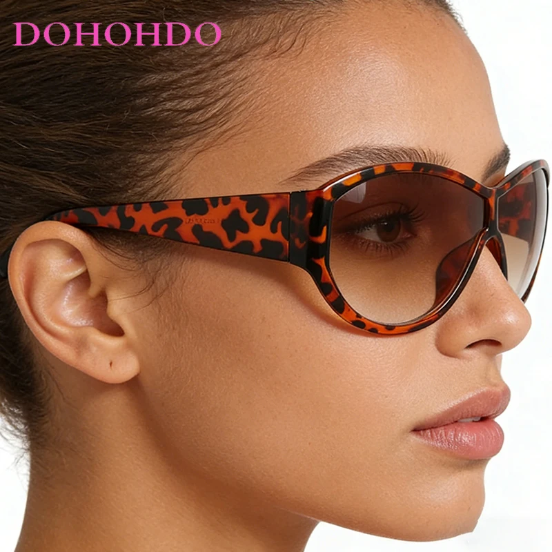 

Luxury Brand Designer Oversized Punk Sunglasses Women Men Wrap Around Windproof Goggles Men Outdoor Sports Cycling Eyewear UV400