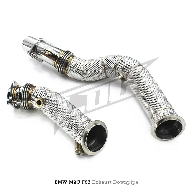 Section High flow Pipes branch downpipe Exhaust Pipe with For M2C M2 F87 3.0T