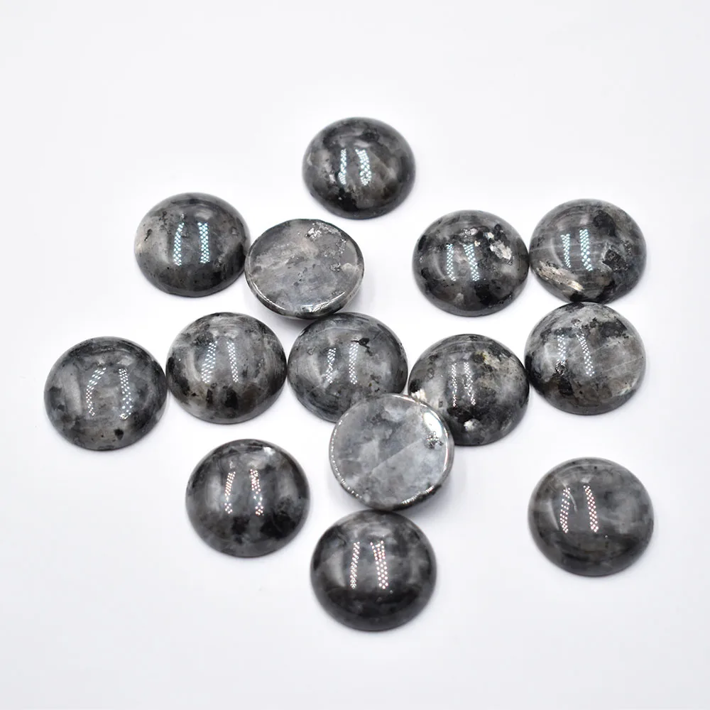 Großhandel 24 Stück/Los Bestseller Hochwertige Opal-Malachit-Tigerauge Naturstein Gemischte Runde Cabochons 20mm Kostenloser Versand – Detail 19