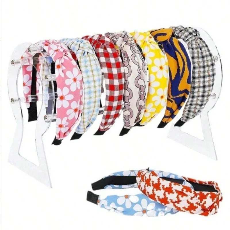 

1pc Headband Stand Acrylic Headband Display Stand Detachable Clear Jewelry Stand For Necklaces Headpieces Storage Rack Gift