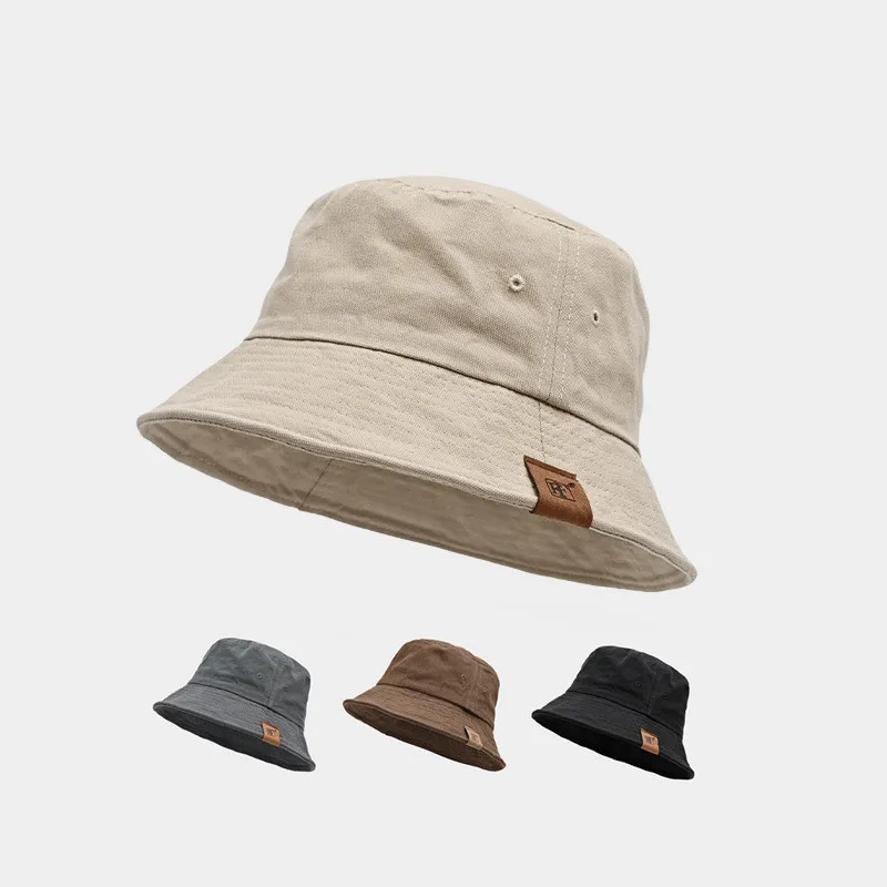 

New Fisherman Hat Vintage Washed Cotton Bucket Hats Outdoor Men Women Panama Hat Sun hat Fashion Hip Hop