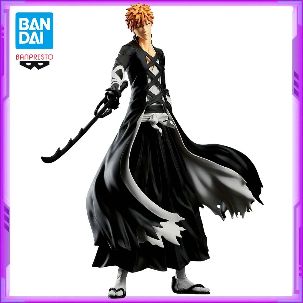 In Stock Original BANDAI Banpresto BLEACH MAXIMATIC Kurosaki Ichigo PVC Anime Figures Action Figure Model Toys Christmas Gifts