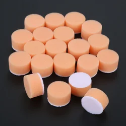 DRELD 20Pcs 1 inch Sponge Polishing Buffing Pad Kit Hand Tool For Car Polisher Wax Buffer Car Polishing Pad Cleaning Tool Orange