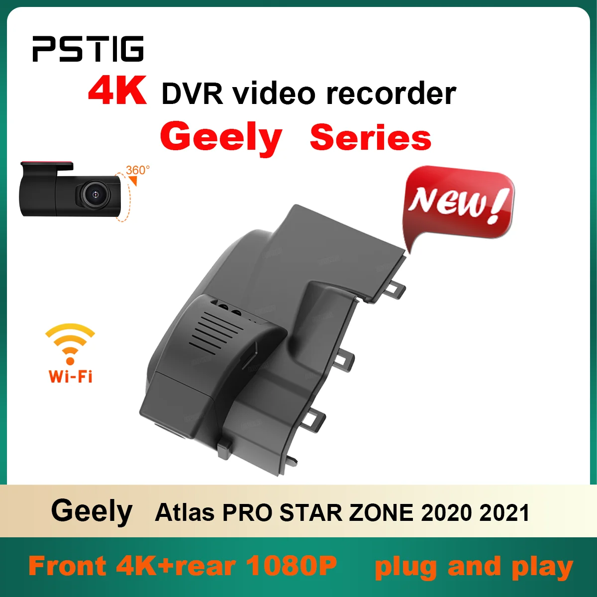 

Customized 4K HD WIFI 2160P Plug and play Dash Cam For For Geely Atlas PRO STAR ZONE 2020 2021 Car Dvr Dashcam APP Control