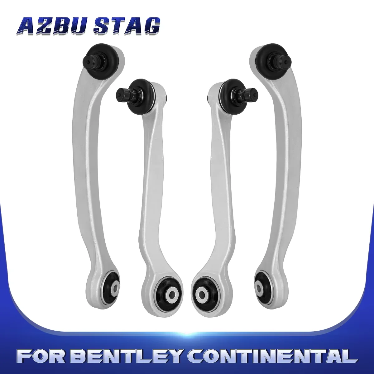 

AzbuStag Front Upper Frontward Rearward Control Arm Suspension 4Pcs Kit for Bentley Continental Flying Spur 2004 2005 2006-2018