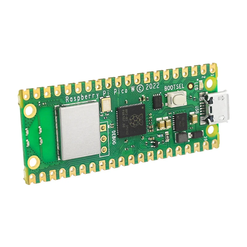 Placa de desenvolvimento com Wi-Fi sem fio, Raspberry Pi Pico W, RP2040, microcontrolador oficial, Pico WH módulo para Micro Python, C Plus IoT