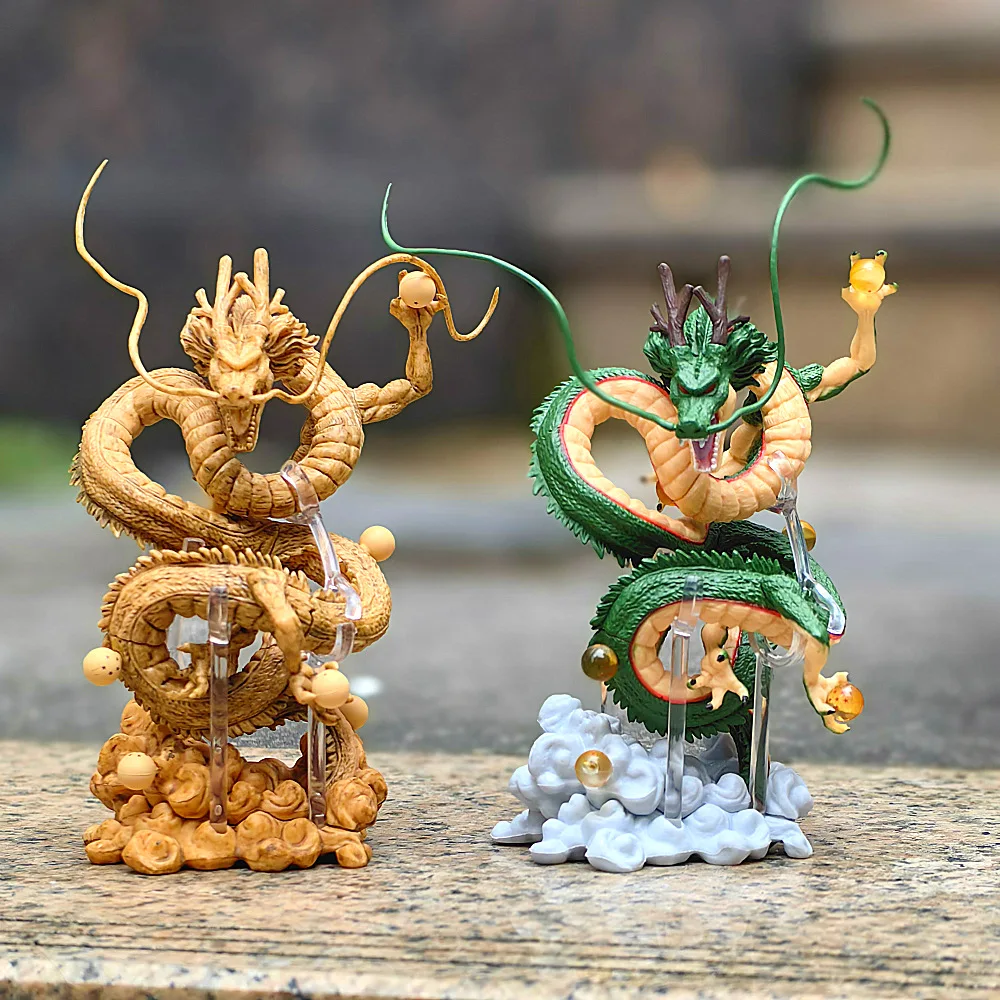 2 tipos de Anime DBZ Shenron estatuilla muñeca Shenlong figura de acción modelo estatua dibujos animados Super Saiyan juguetes regalo