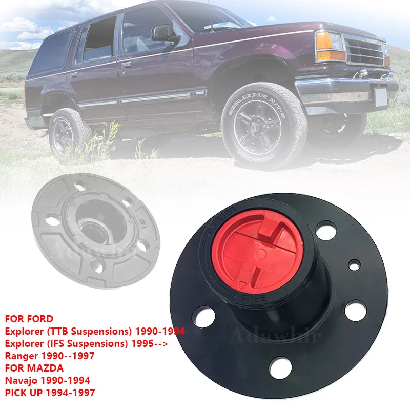 

For Ford Explorer 90-94 Ranger 90-97 Mazda Pickup 94-97 Navajo Compatible Wheel Locking Hub B026HP AVM465HP
