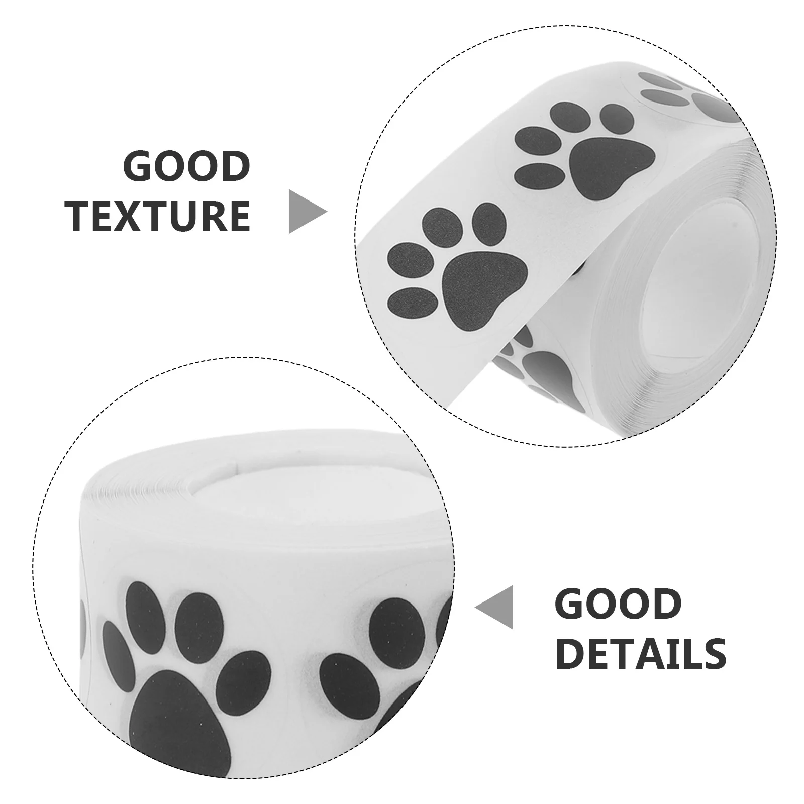 4-Rollen Auto-Pfotenaufkleber, transparente Pfotenabdruck-Rollenaufkleber, einfach anzubringen, zum Entfernen von Hunden und Katzen, Fußabdruck, Fahrzeugdekoration, DIY, Party, Auto