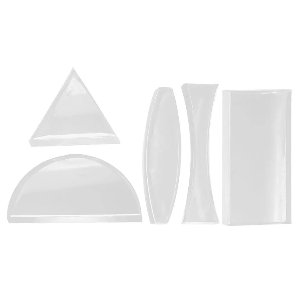 5Pcs Physics Optical Lens Glass Convex Concave Teaching Tools Science Experiment Kit Convex Lens Science Teaching Tools