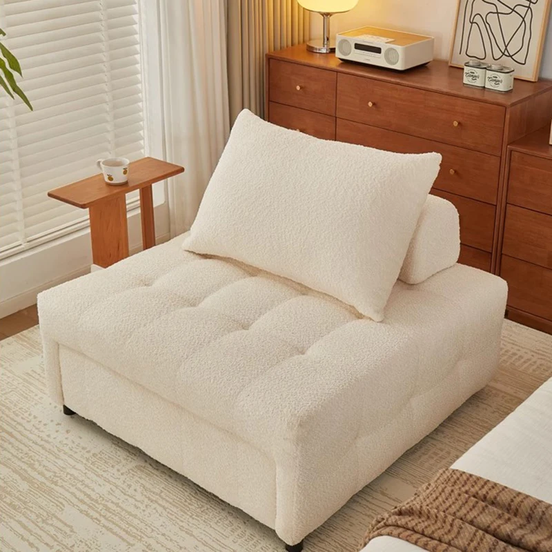 Luxo elegante sala de estar sofás design francês na moda moderno sofá cama multifuncional confortável canapé iluminado móveis do quarto