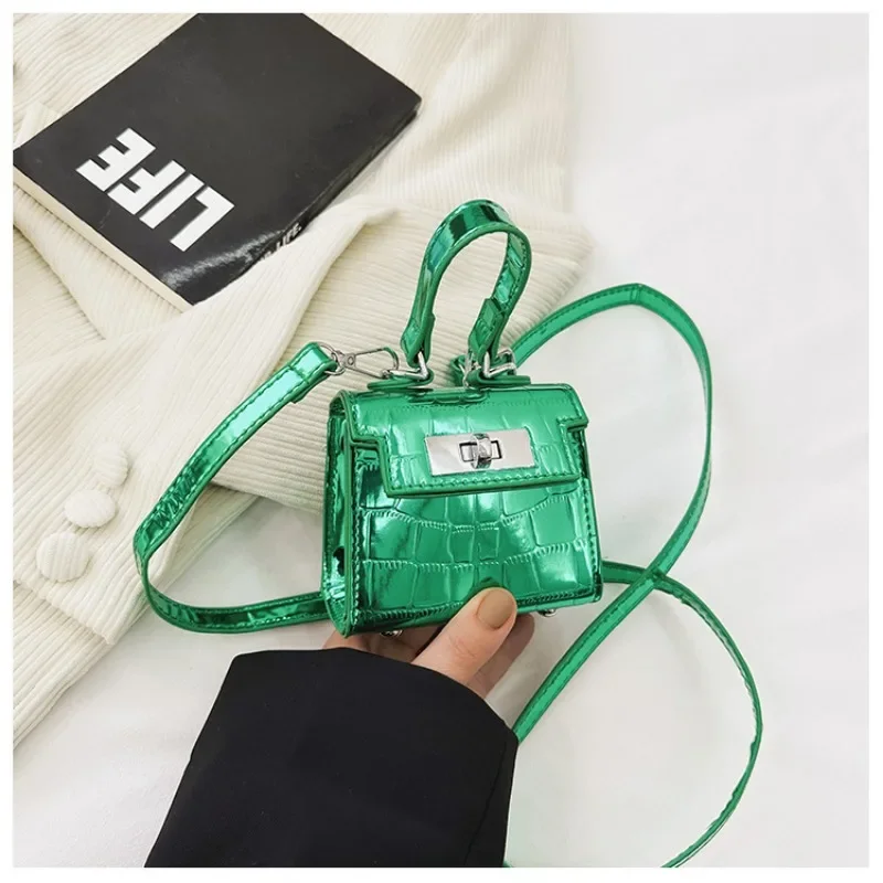 

New Small Square Bag 2024Fashion Trend PU Girl Lady Bags Handbag Cosmetic Case Purses Tote Women's Hand Bag for Women