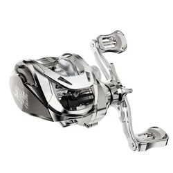 Carrete Metal Master resistente agua de mar – Perfil de gota negro