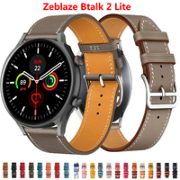 22mm Leather Band for Zeblaze Btalk 2 Lite Smart Wristband Quick Releas Strap for Stratos 3 Correa Bracelet Watches Accessories