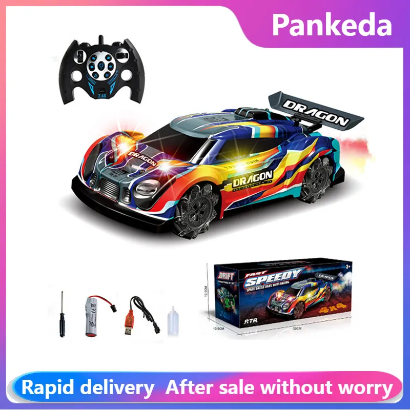 

KYAMRC YL-66 1: 18 Racing Drift RC Car 2.4G 4WD 15KM/H Remote Control High-Speed Race Electric Sports Vehicle Toys for Kids