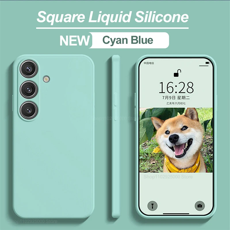 S26 S25 Ultra Hülle Quadratische Flüssigsilikon-Handyhüllen für Samsung Galaxy S26 S25 S24 S 25 S23 S22 Ultra Plus Hülle Weiche TPU-Abdeckung – Detail 13