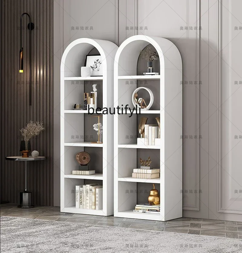 

YH Y Nordic bookshelf locker simple modern design display arched storage decoration combination
