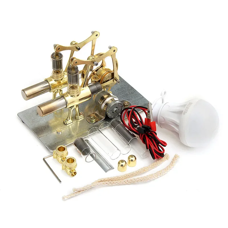 Stirling Engine Balance Miniature Model DIY Steam Power Technology Science Experiment Teaching Toy