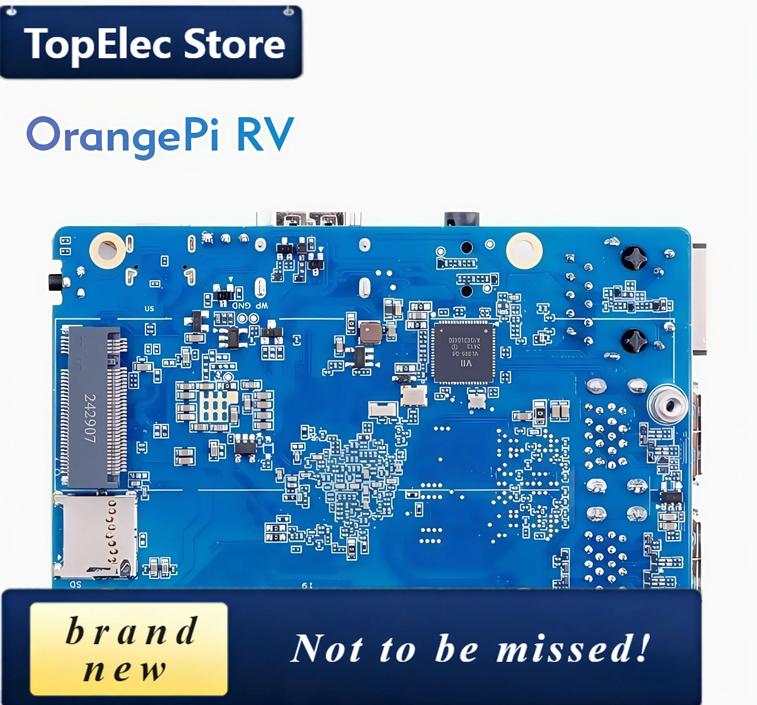TopElec Orangepi RV development board RISC-V quad-core processor Gigabit Ethernet port