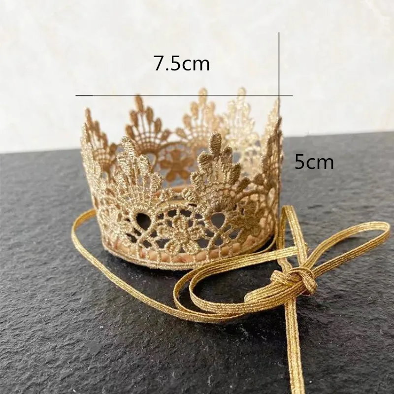 Girl Princess Crown Hat Flower Diamond Crown Headband Headband Kids Birthday Party Headdress