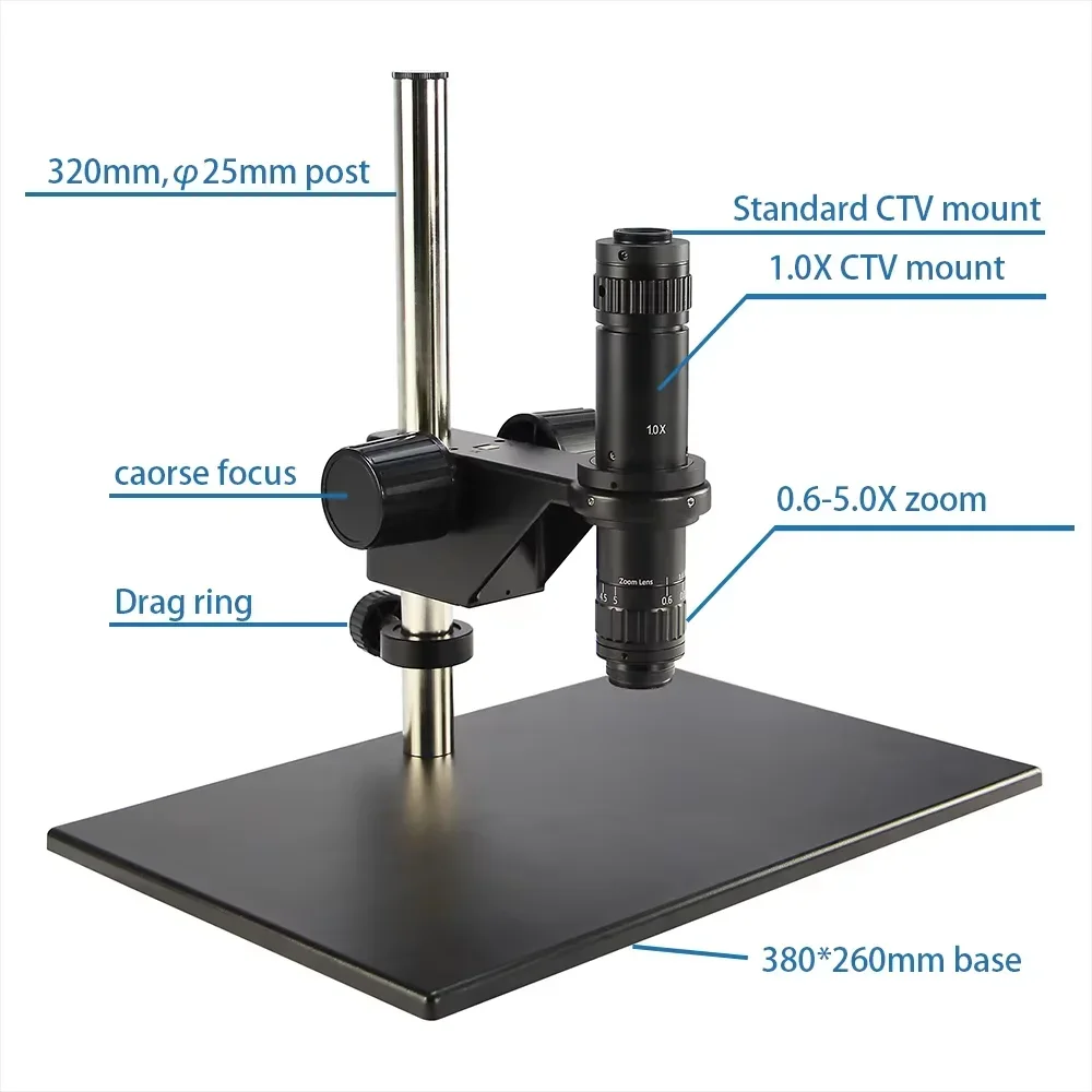 Big Ratio Industrial Inspection Monocular Video Microscope