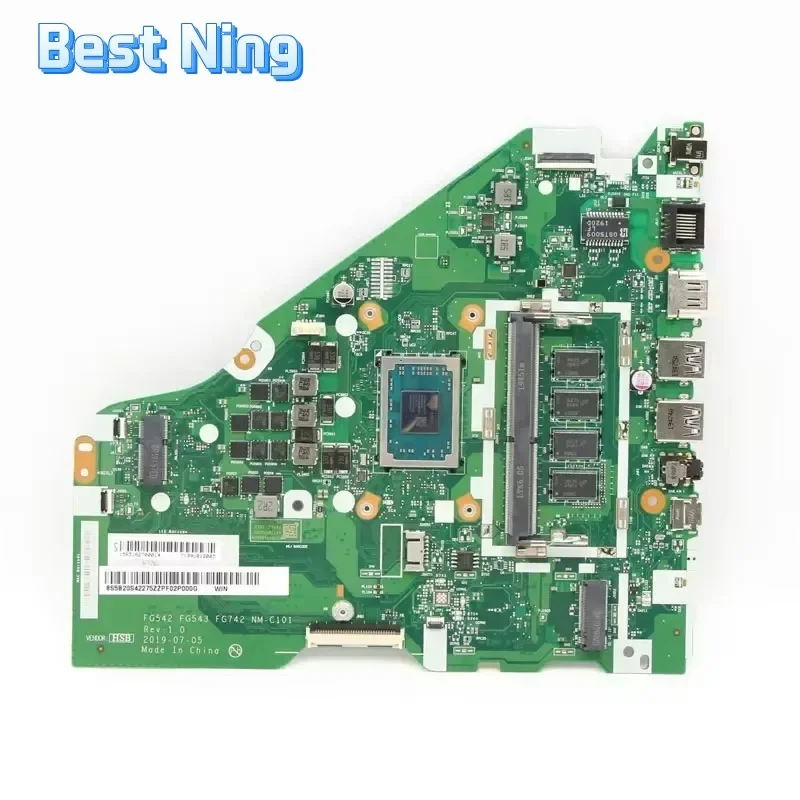 For Lenovo Ideapad L340-17API Laptop Motherboard NM-C101 Notebook Mainboard with AMD R5-3500U CPU RAM 4G 100% Tested Ok