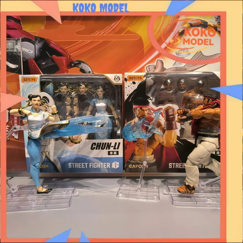 

In Stock 52TOYS Street Fighter 6 Ryu Chun-Li Kung Fu Girl Street Fighter No.1 Protagonist Action Anime Figures Models Toys Gifts