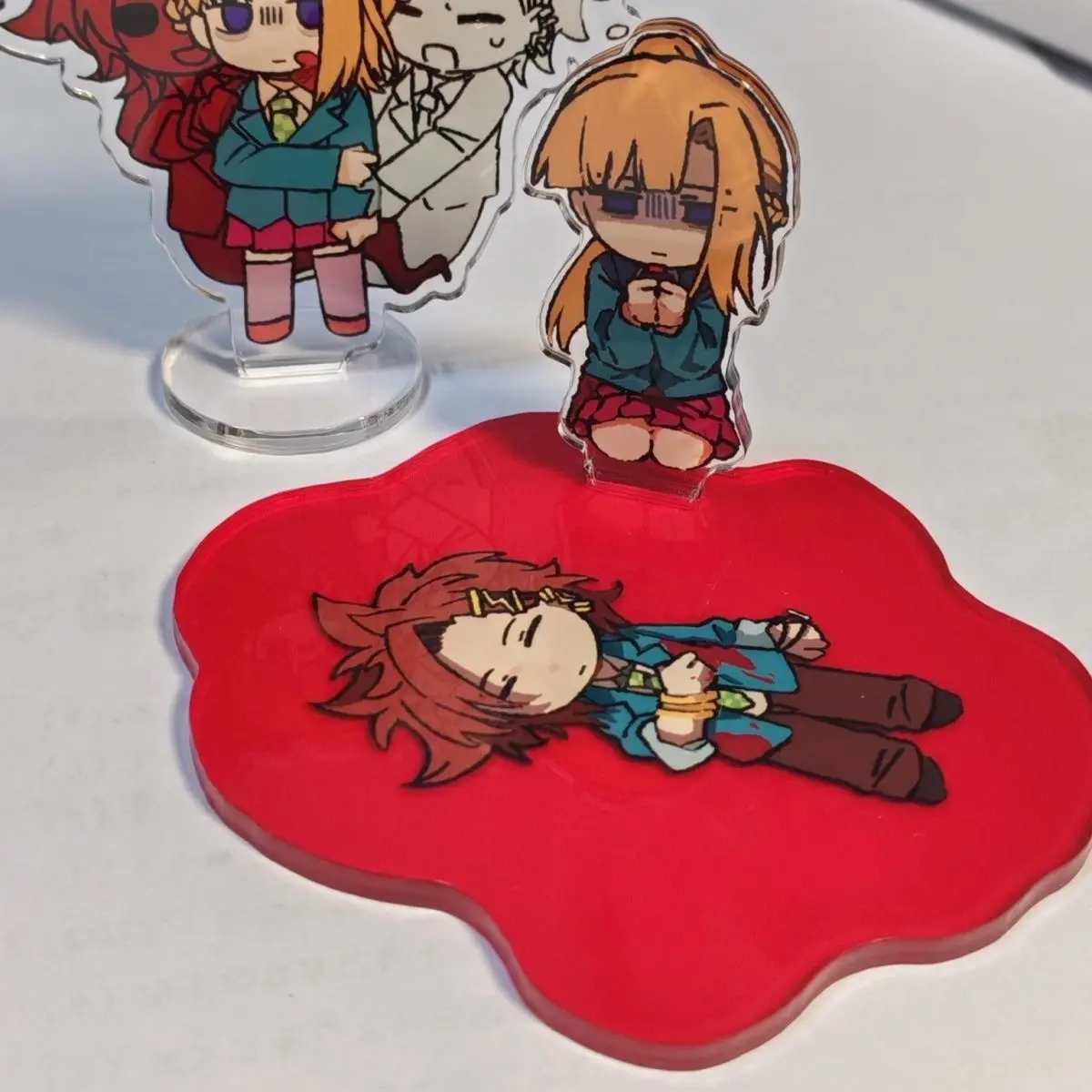 Seu virar para morrer piscina de sangue suporte acrílico tsukimi makoto figura chidouin sara standee exibição kimigashine anime bens presente