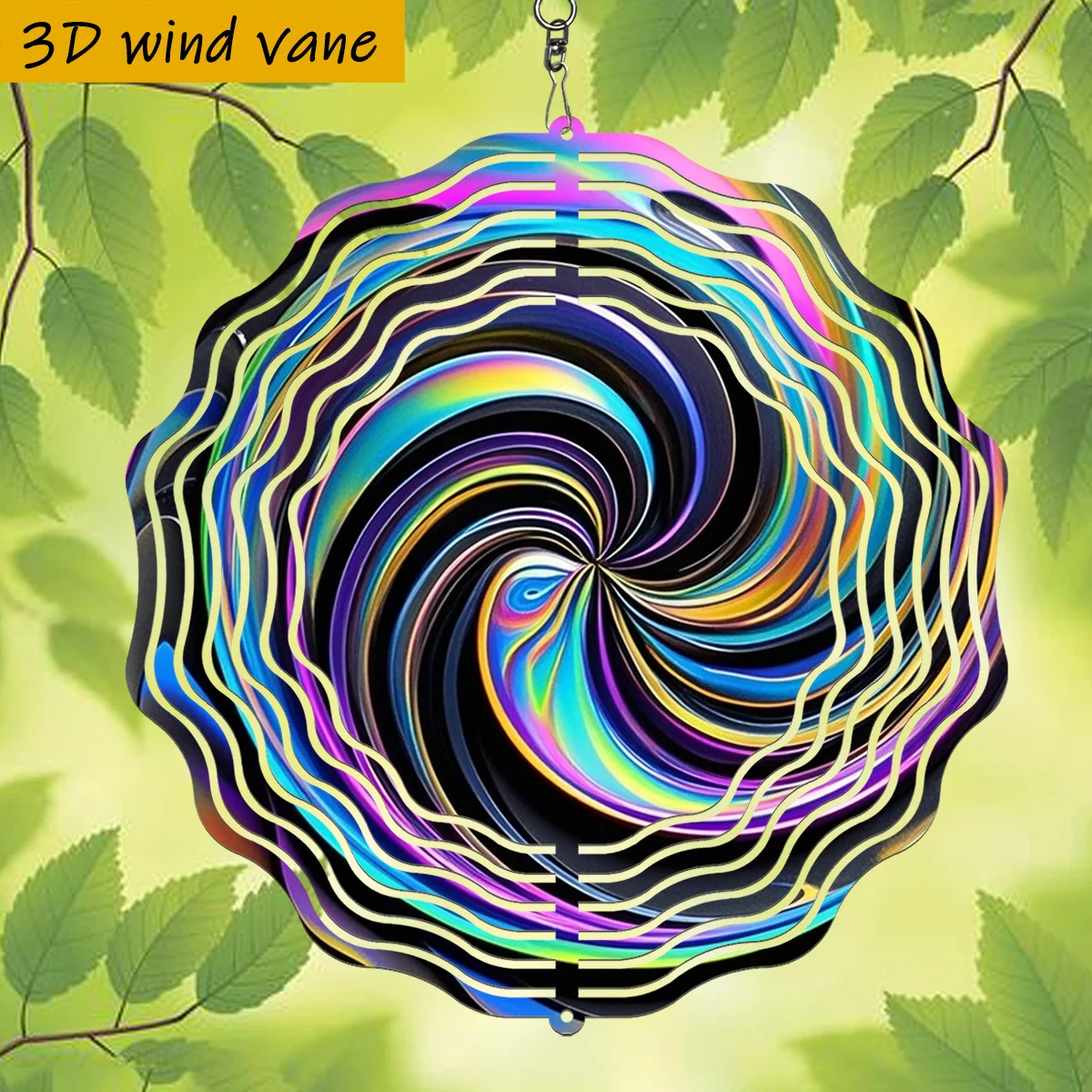 3D 1pc, Colorful Vortex Shining Dream, 