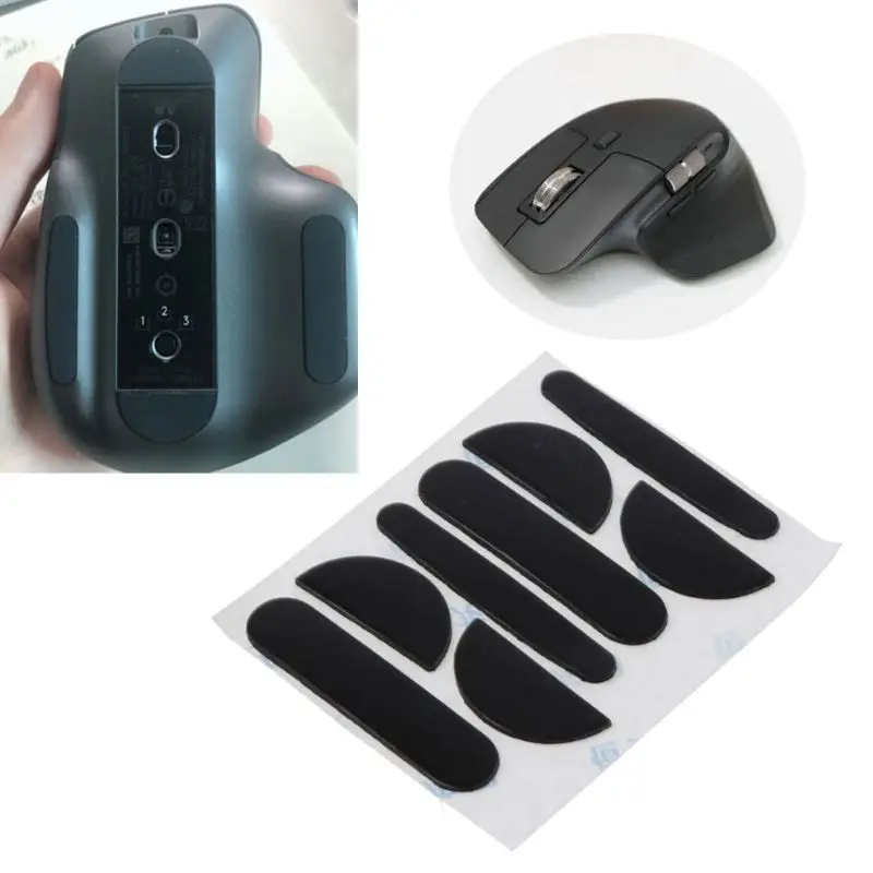 2 Sets of MX Master 3S Rounded Curved Edges Mouse Feet Mouse Skate Mouse Pads Wireless Gaming Mouse Feet Replacement