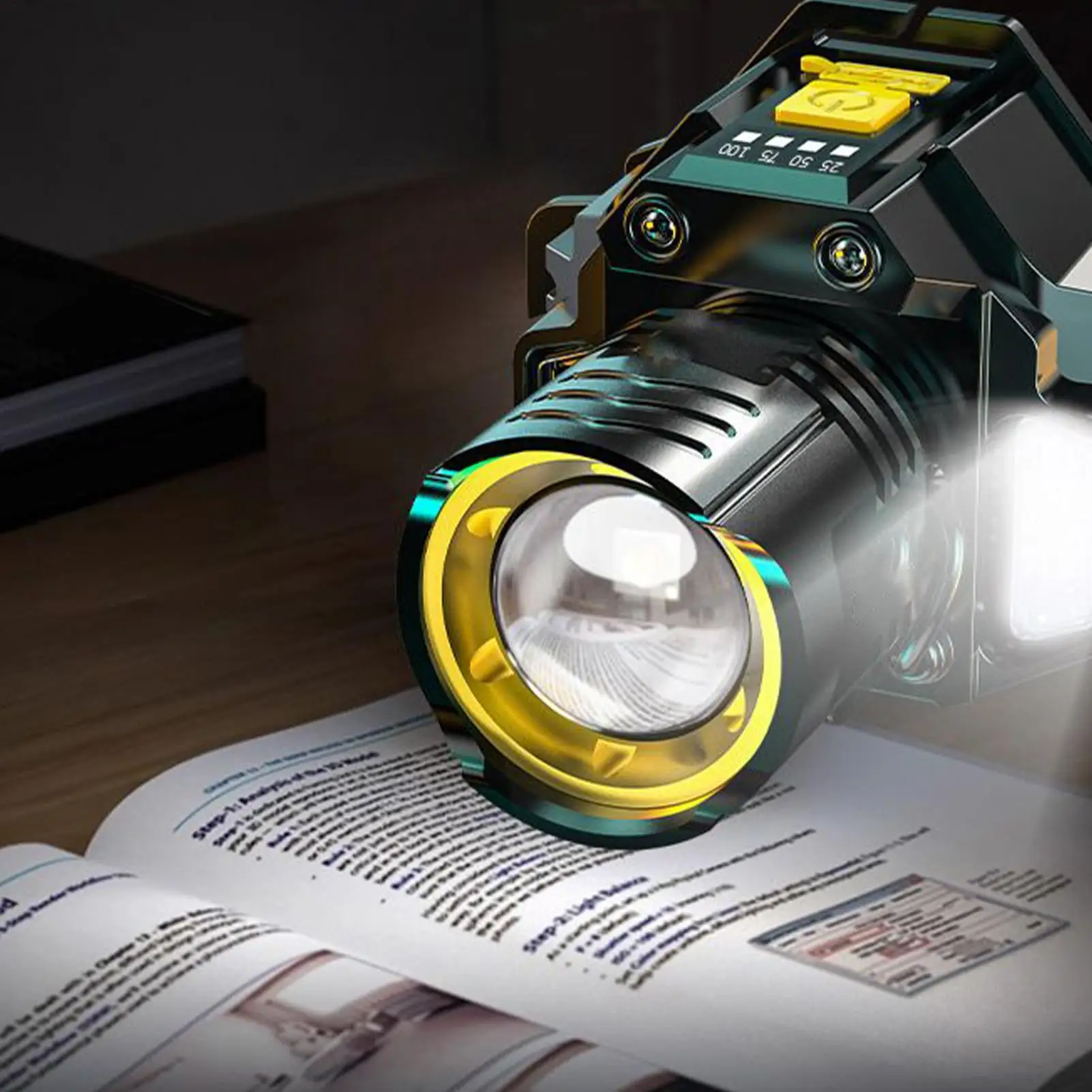 

LED Headlamp Rechargeable LED Head Lights For Forehead Bright Motion Sensor Flashlight Head Lamp Head Light For Hunting Survival