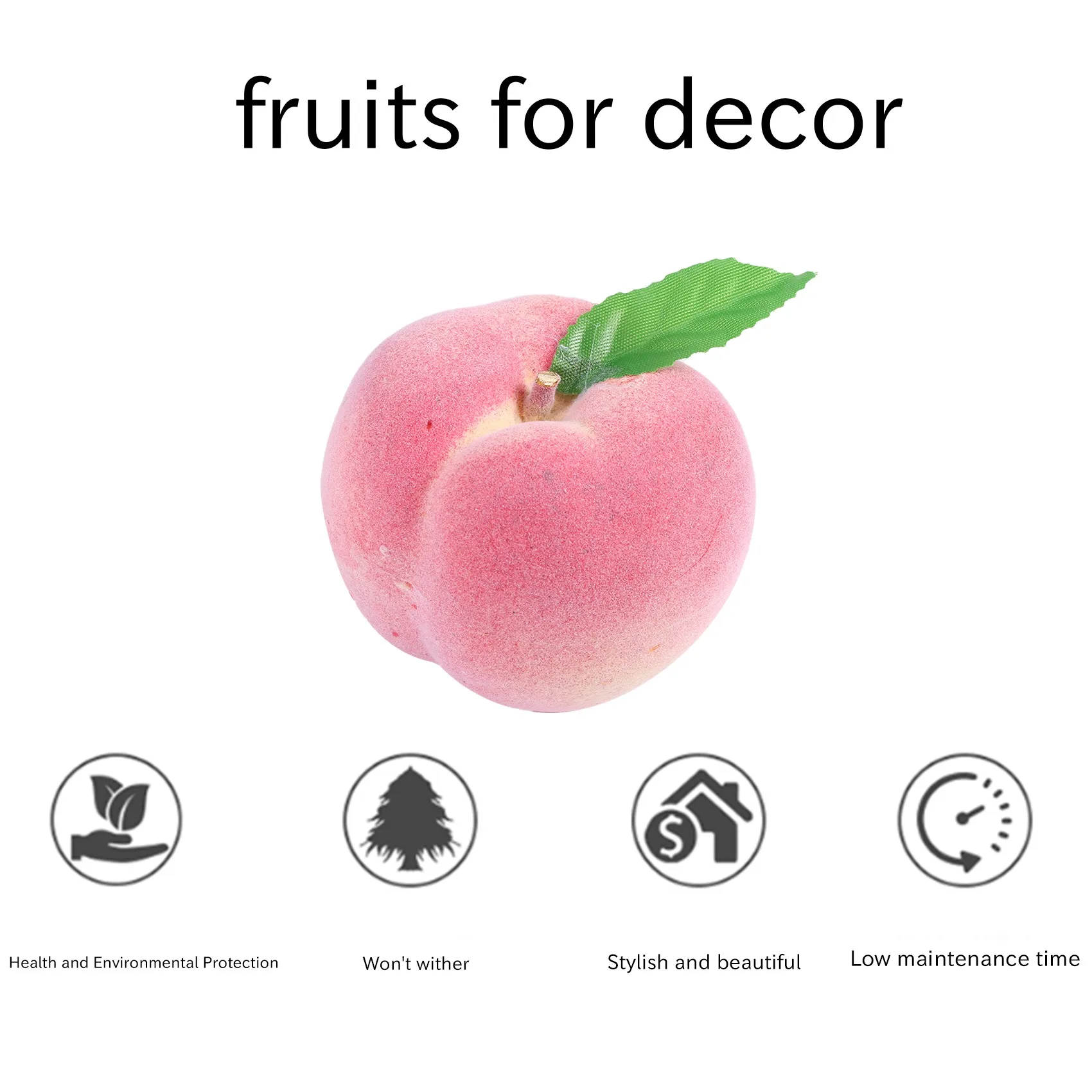 ABZT 12 Pcs Decorative Lifelike Realistic Artificial Fake Fruit Decor,Home Kitchen Wedding Party Festival Autumn Thanksgiving De