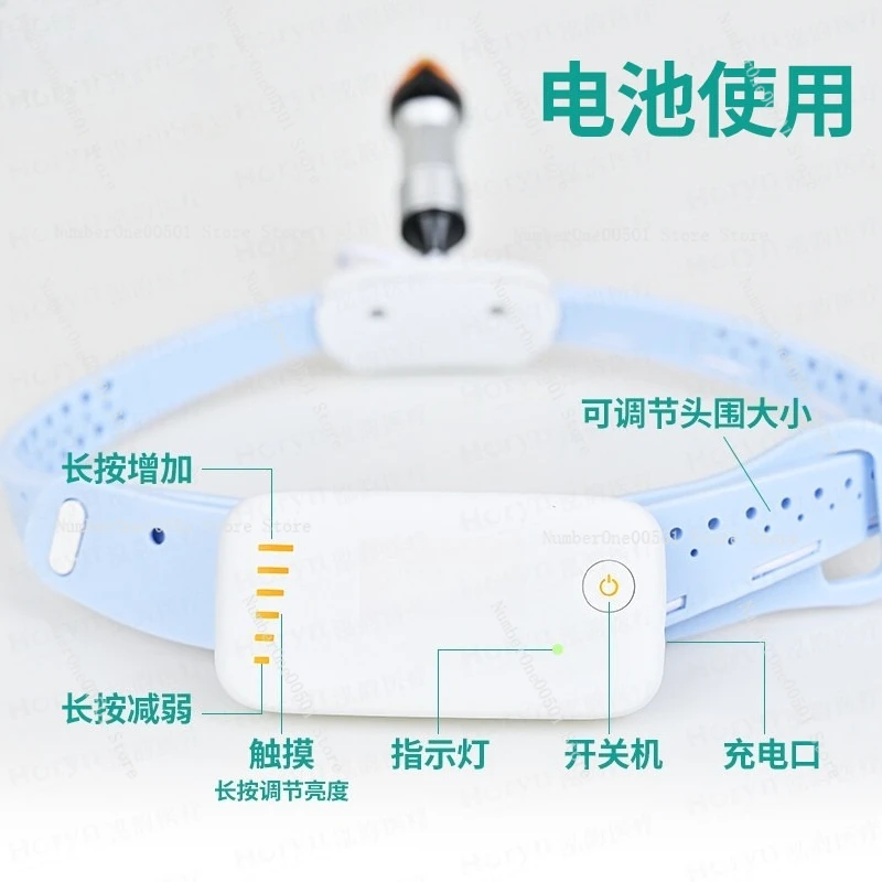 Dental Headband LED Headlight Ultra Bright Cordless Medical Surgical Lamp for ENT Plastic Surgery Ophthalmology Oral Care