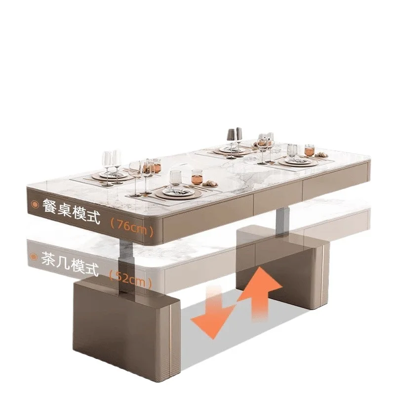 Customized modern intelligent voice lifting coffee table dining table dual-purpose living room household small apartment