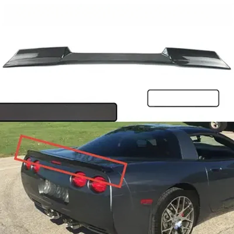 

1997-2004 C5 ZR1 Carbon Look Rear Trunk Spoiler, Carbon Pattern & Gloss Black Sport Exterior Parts