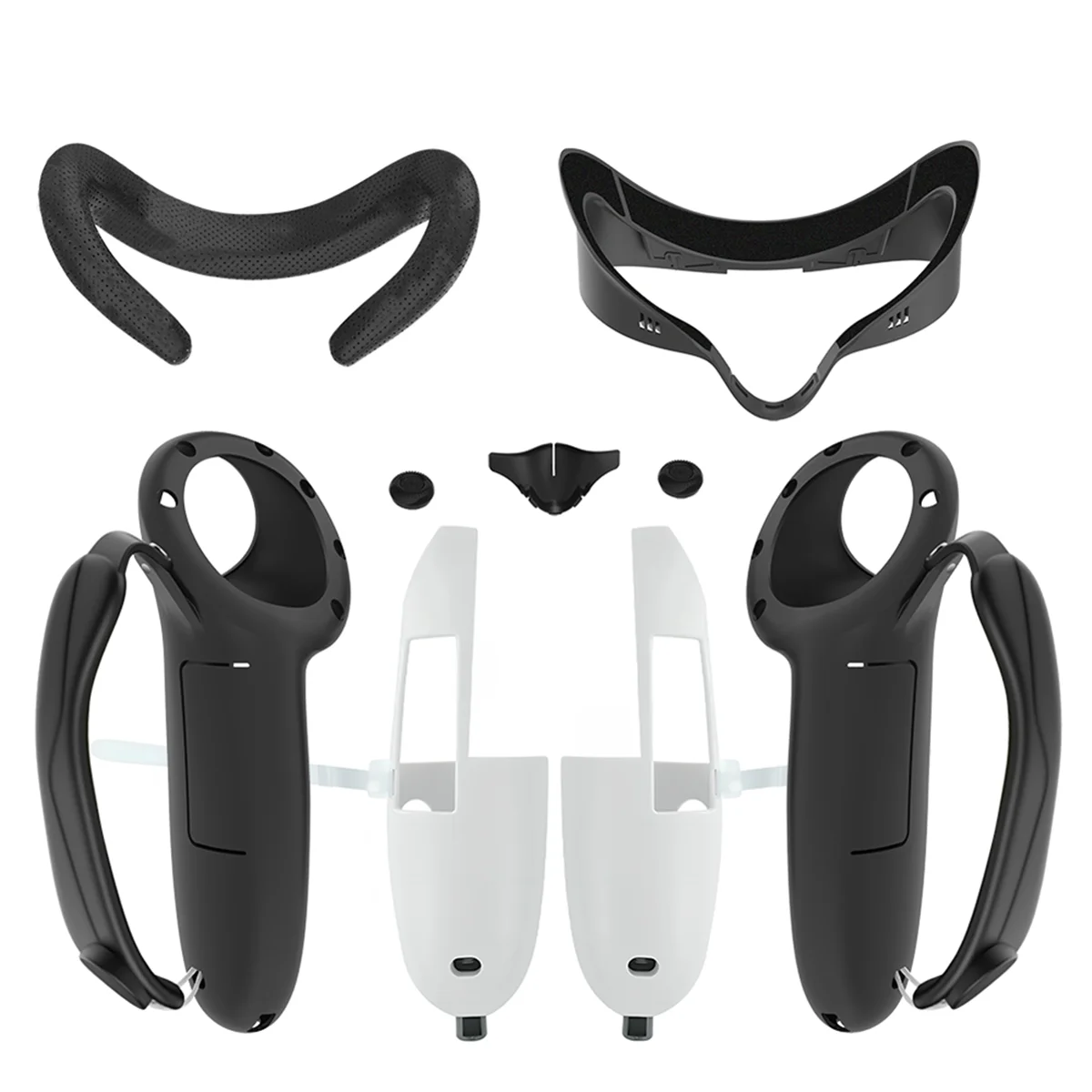 

A17I For Quest 3S Controller Silicone Cover Comfortable Face Interface Bracket Combo for 3S VR Accessories Black