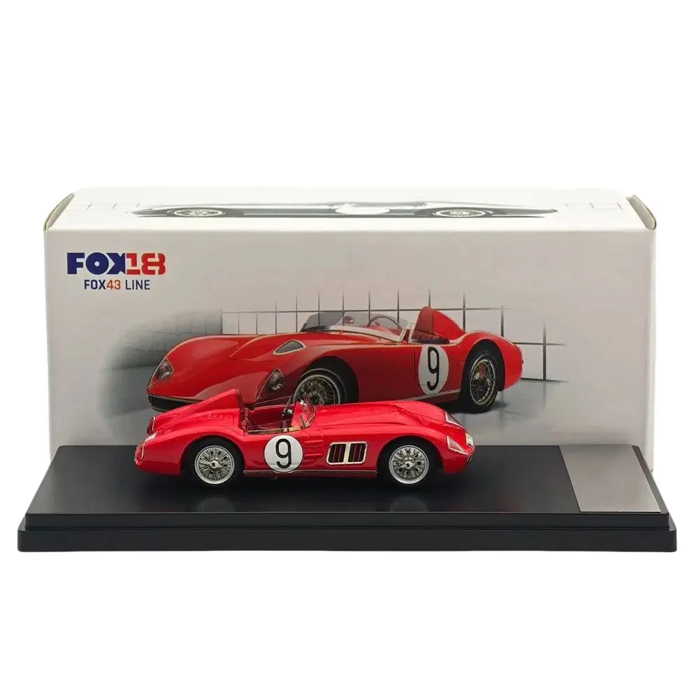

FOX18 1/43 1100 OHC Winner #9 1958 Red Resin Model Car Miniature Limited Edition Collection Auto Gift Toy Vehicle Models
