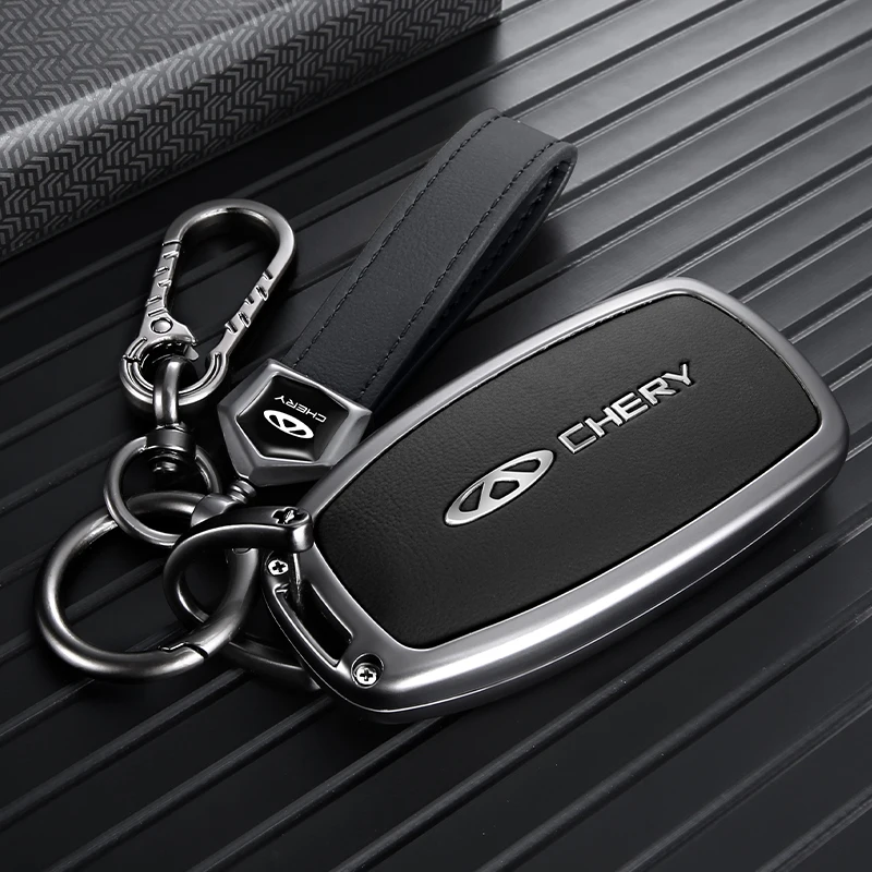 Zinc Alloy Car Key Cover For Chery Tiggo 7 Tiggo7 Pro Smart Remote Key Shell Keychain Auto Interior Decoration Accessories