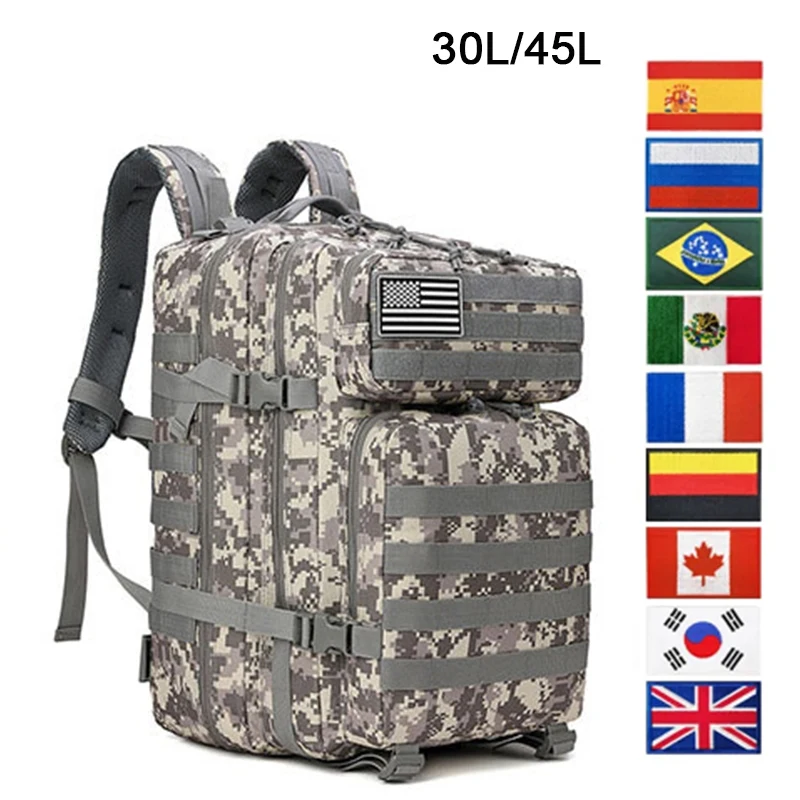 Oulylan Tactical Backpacks 45L Large Capacity Man 3 Days Army Molle Assault Bags For Outdoor Trekking Camping Backpack