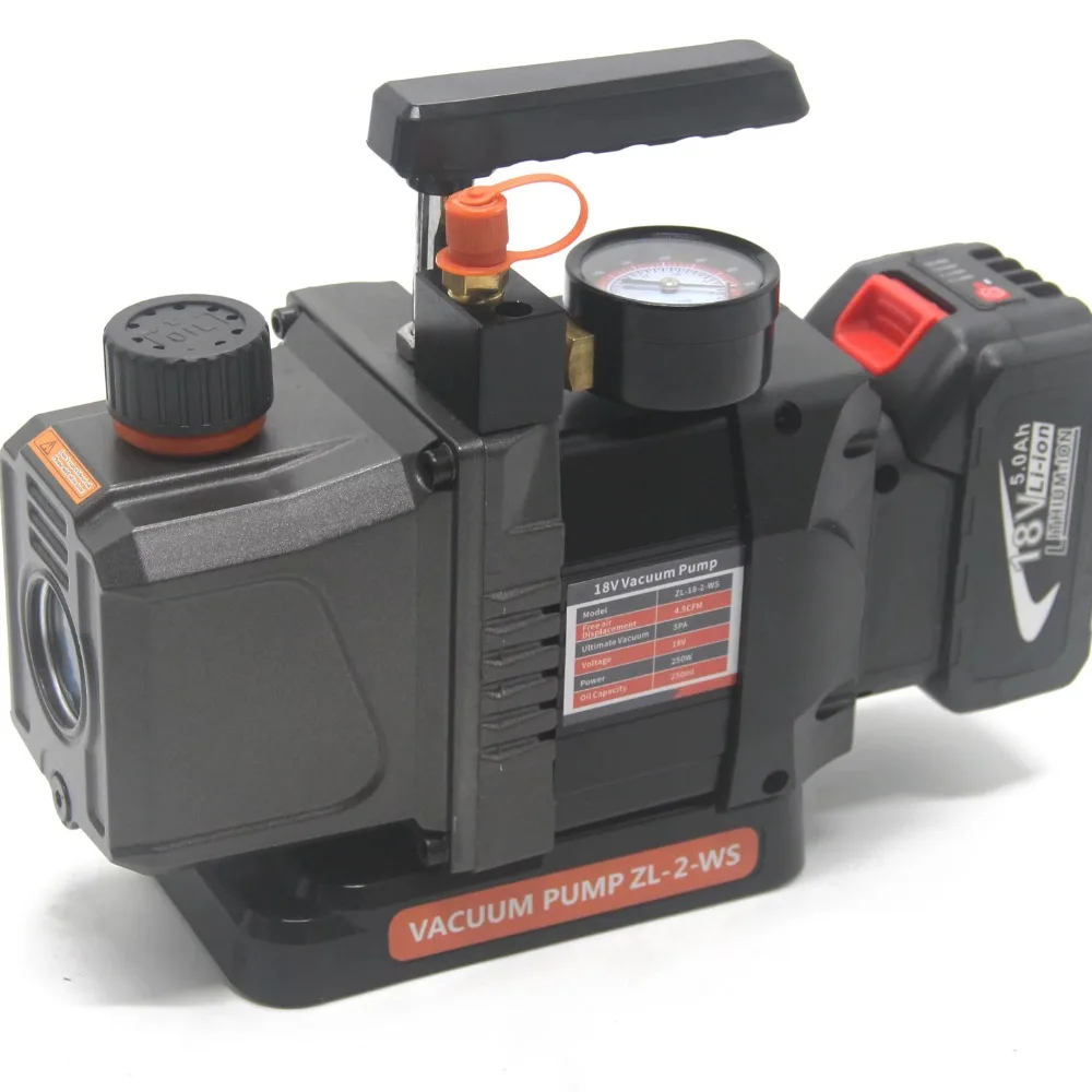 New Long-term Use of 200 Watts DC Brushless Motor 18v Single-stage Battery 4.5cfm Vacuum Pump