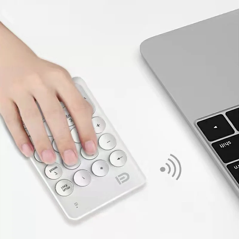 Teclado Numérico Digital Sem Fio, Mini, Bonito, Portátil, Financeiro, Escritório, Moda, Presente