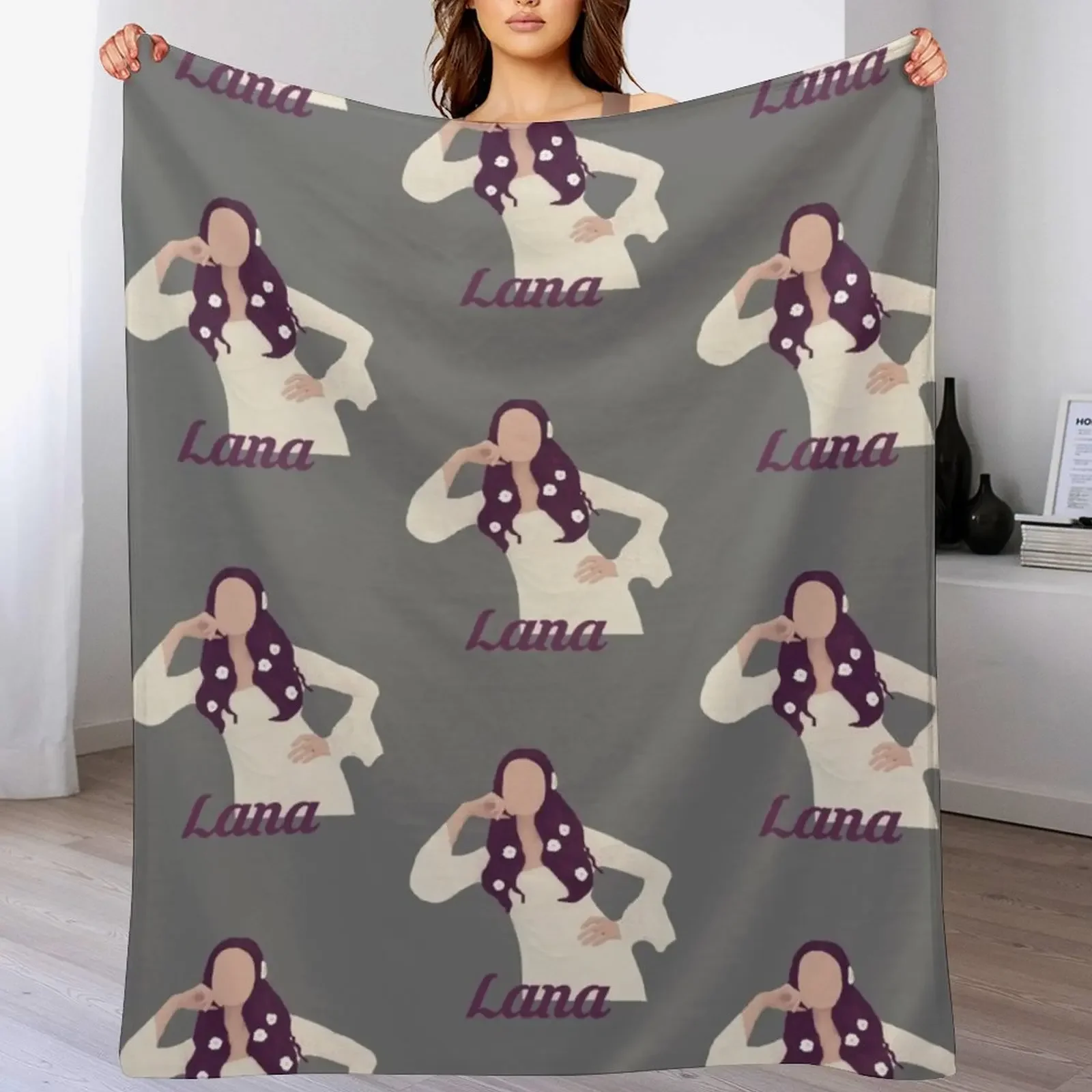 lana_20 Throw Blanket Thin Soft Plaid Moving Flannel Blankets