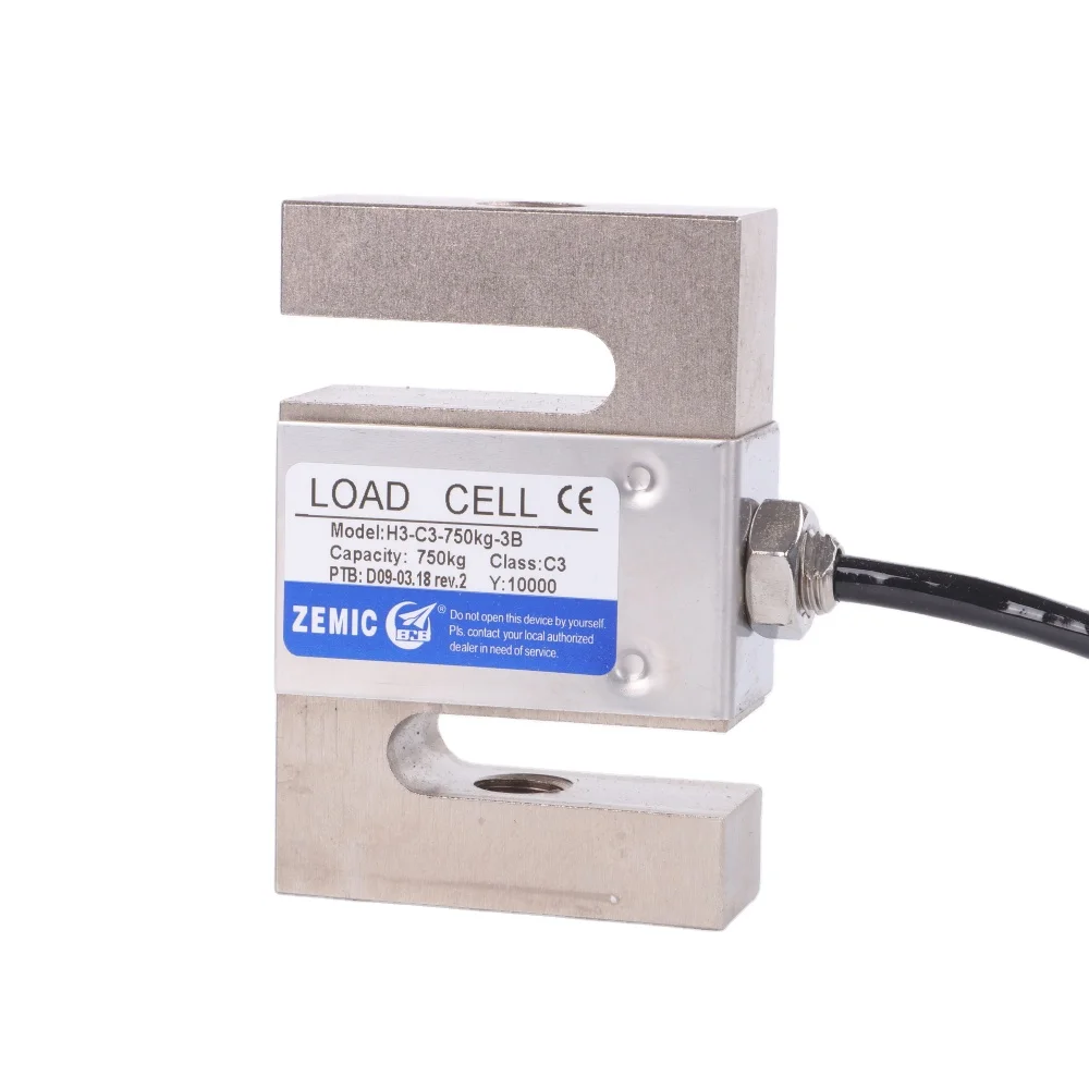 

Load Cell H3 750kg S Type for Crane Hoppeer Mechanical Balance Scale 30t Interface Load Cell