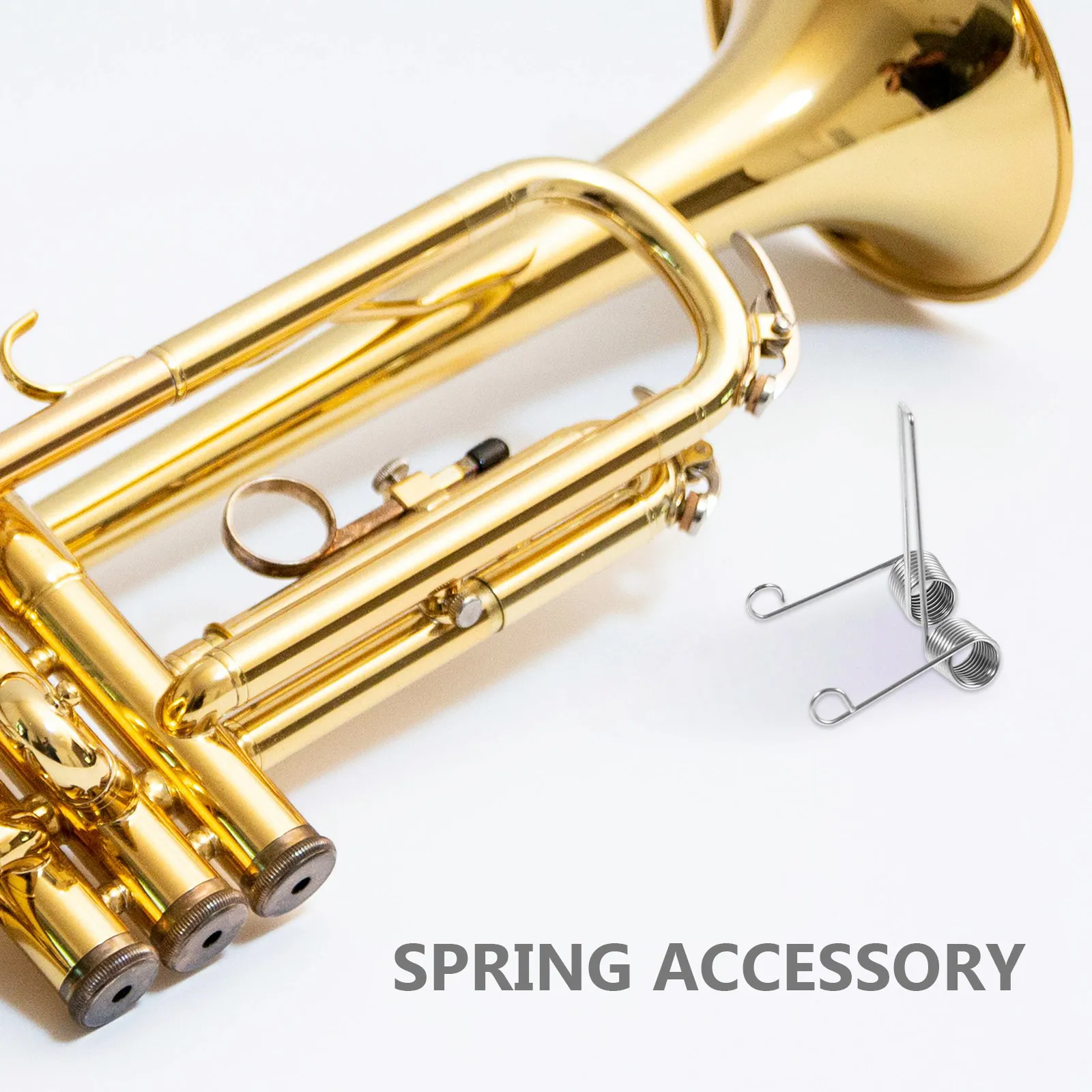 Replacement Spring& Cap Trombone Metal Trigger French Horn Accessories Instrument Alto Waterkey