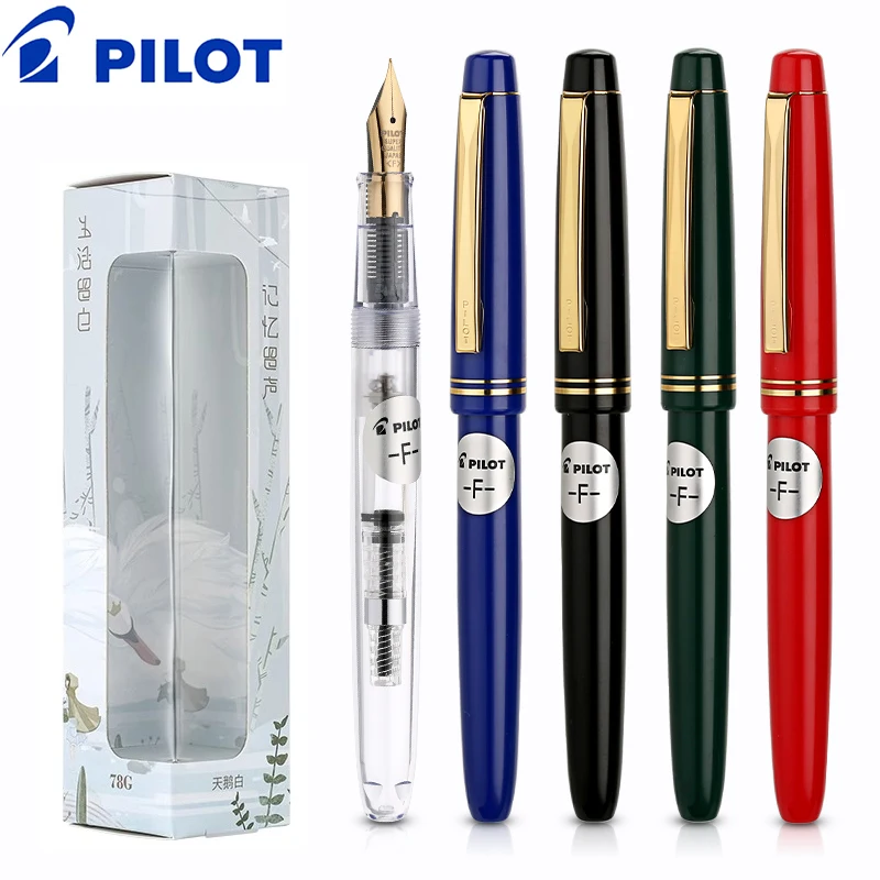 

PILOT 78G Fountain Pen Gift Writing Set Light luxury Ink Pen, Iridium Pen Professional Calligraphy Practice Business Office Pen