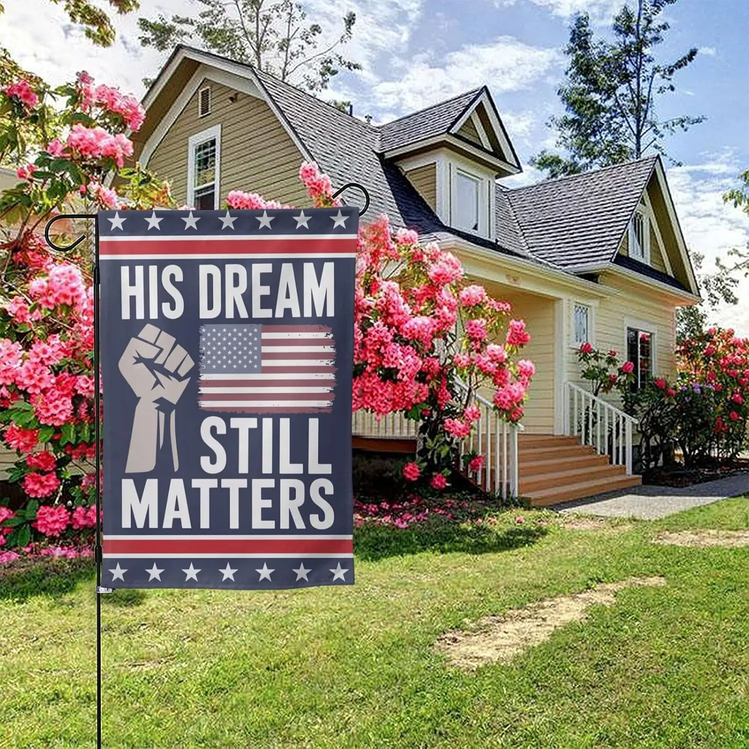 Martin Luther King Day Garden Flag 12x18 Mlk-Day 1963 Yard Sign Flag I Still Have A Dream House Flag No Flagstand Double Sid uui