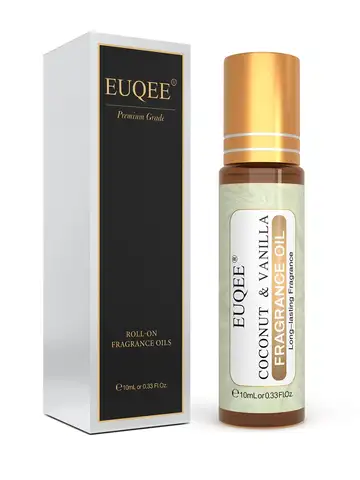 EUQEE 10ml Fragrance Oil Roll-On Long Lasting Scent La Vie Est Belle CHANCE Jadore Cotton Strawberry Mango for Diffuser Burner