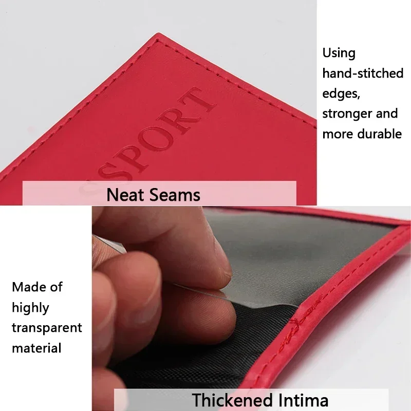 1 PC Fashion New PU Women Passport Holder Case Couple Models Girls Travel Passport Cover Unisex Card Case Man Card Holder Wallet