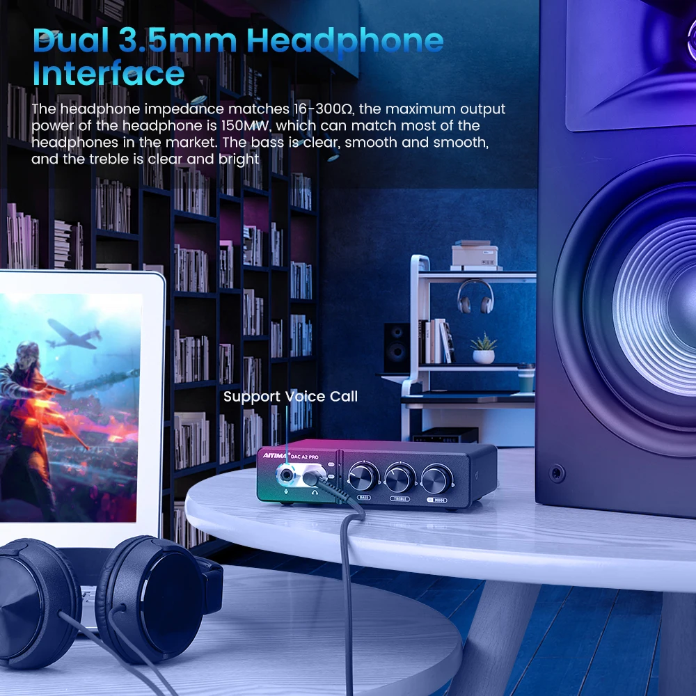 Audio DAC-A2 PRO USB Gaming DA - Usb Hub Gaming reseña y precio