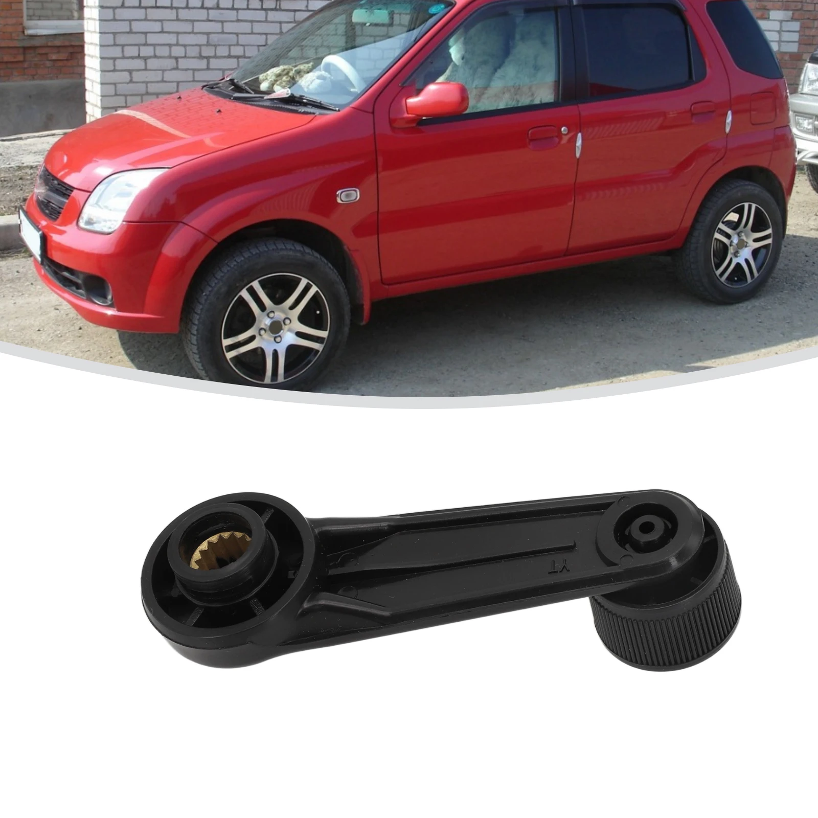 

Black Car Door Glass Winder Crank Door Handle Door Lever For Suzuki For Swift Professional Auto Parts Plastic Brand New Easy Ins